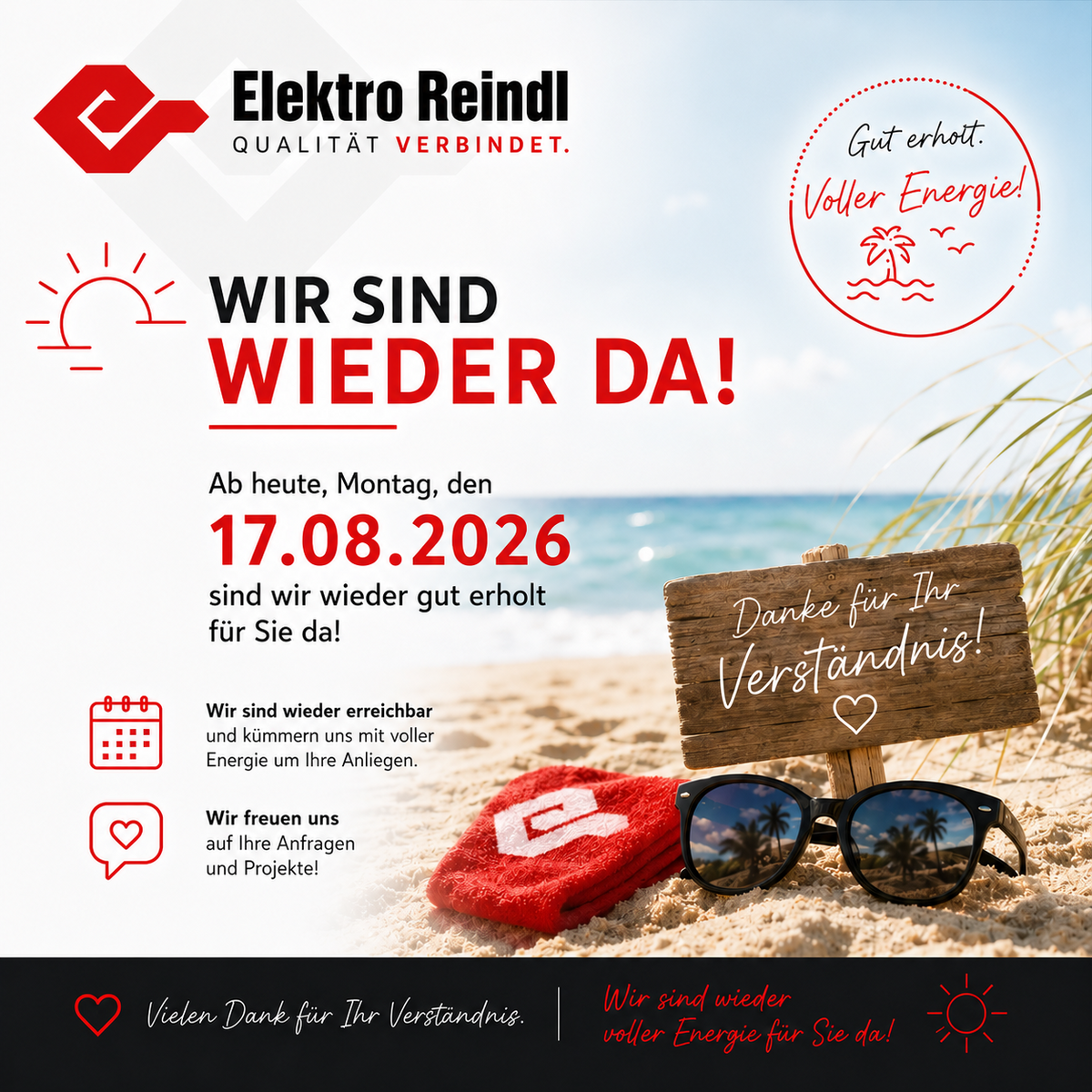 Ende Betriebsurlaub